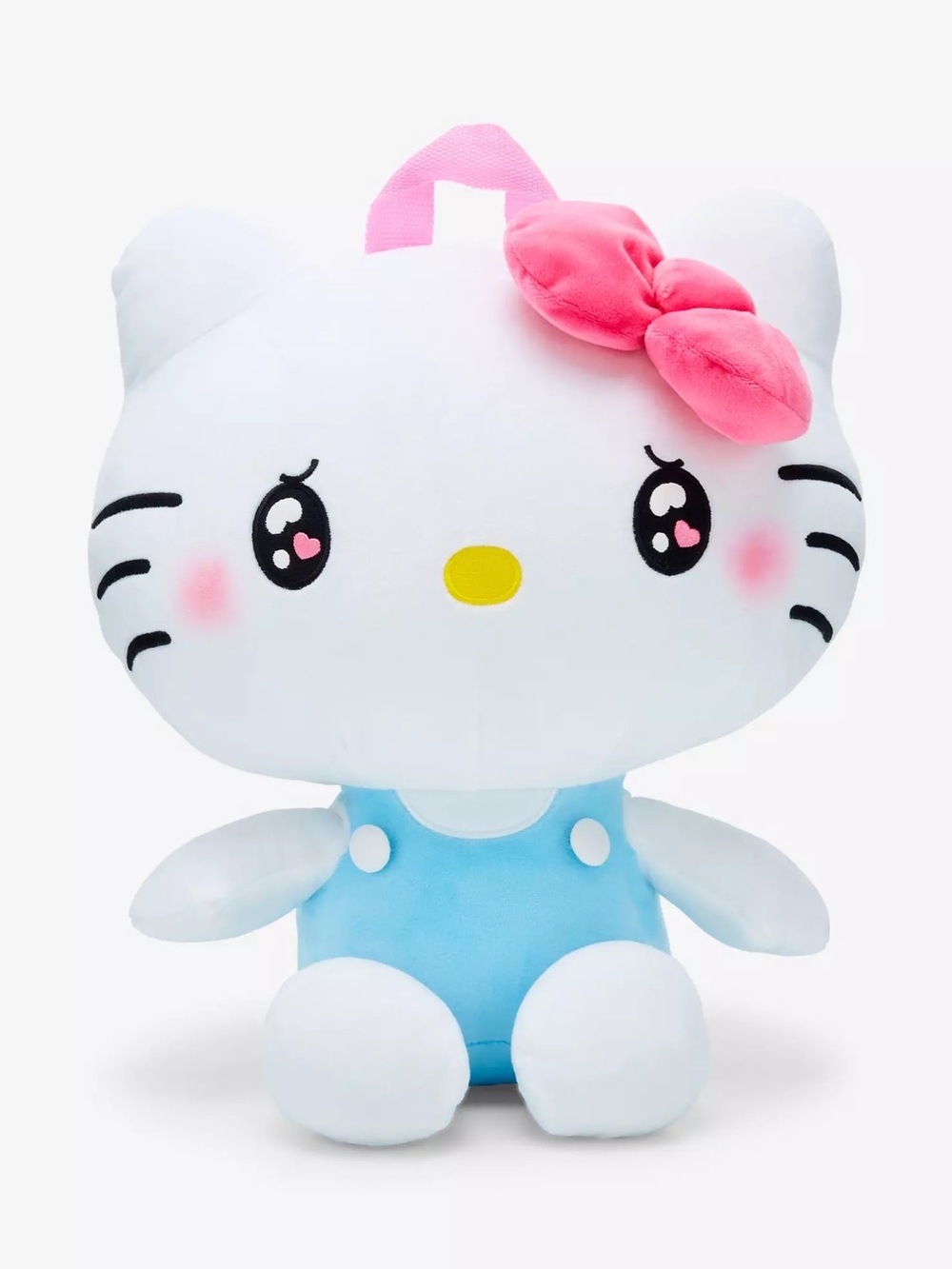 Hello Kitty Kawaii Eyes Figural Large Plush Backpack Bag